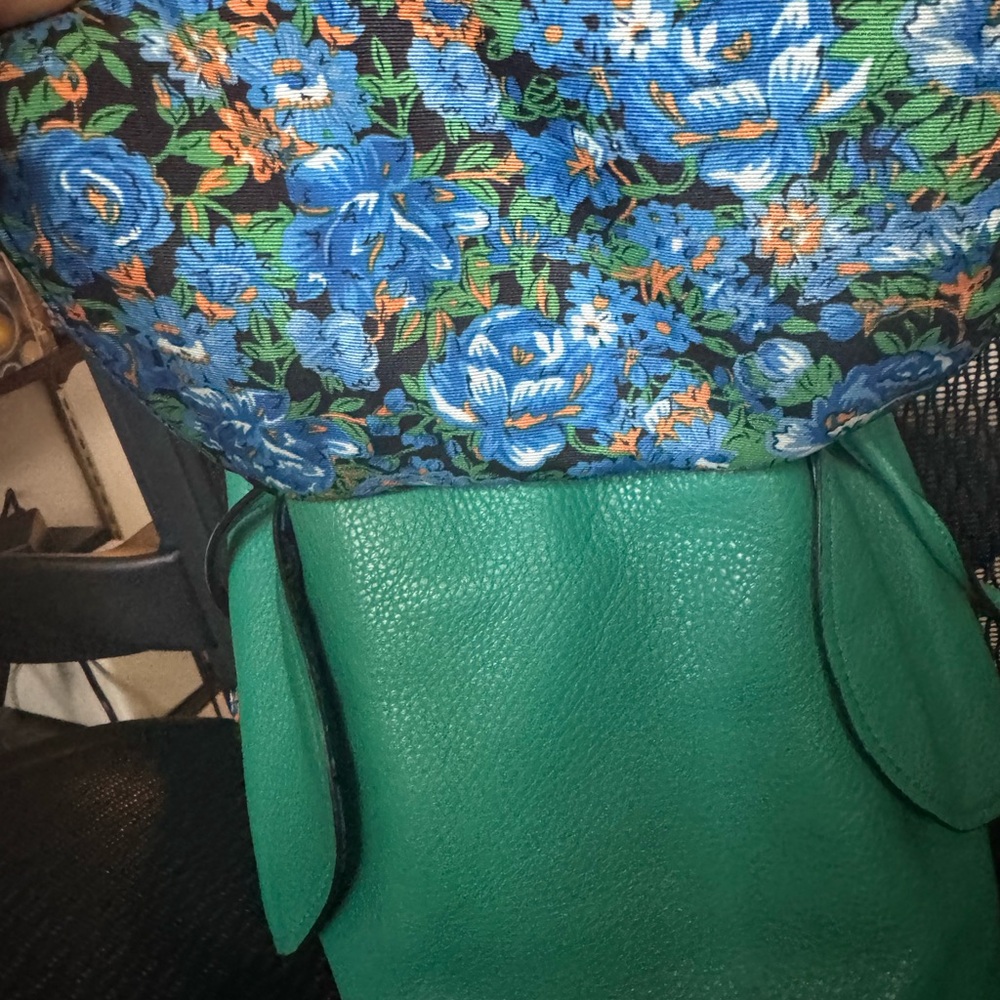 Coach Green Petal bag with pebble leather - Picture 5 of 8